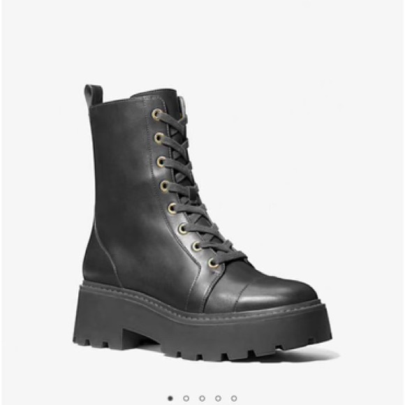 Michael Kors Blake Leather Combat Boot - Picture 2 of 2